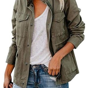 Women's Olive Utility Jacket